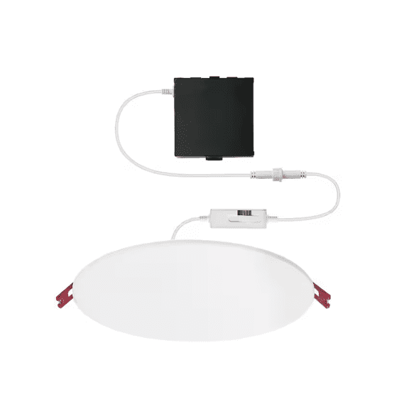 Open Box Commercial Electric Premium Series 10 in. LED, 2-Level Lumen Select, InfinitiEdge Canless Recessed Light, Adjustable CCT