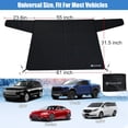 thumbnail image 4 of Rear Window Snow Cover, 600D All-weather Protection Window Cover with Long Flaps and Magnets Fit for Most Cars, 4 of 7