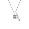 thumbnail image 2 of Delight Jewelry Silvertone Love Square - Square Seal Silvertone Sisters Best Friends Forever Bar Charm Necklace, 23", 2 of 4
