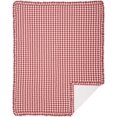 thumbnail image 3 of VHC Brands Farmhouse Red Country Buffalo Check Cotton Annie Bedding Pre-Washed Rectangle King Coverlet, 3 of 5