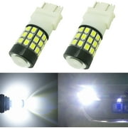 Alla Lighting 2x Super Bright 6000K White 3157K 3157NA 3457K LED Bulbs Rear Turn Signal Lights Brake Lights Stop Light Lamps for 1998-2007 2008 2009 2010 2011 2012 2013 2014 2015 2016 2017 Frontier