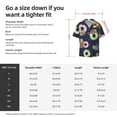 thumbnail image 7 of Sigee Sloth with Donuts Print Men's Shirts Casual Button Down Short Sleeve Summer Beach Shirt Hawaiian Vacation Shirts Tee Shirt-Small, 7 of 7