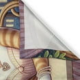 thumbnail image 3 of Ambesonne Cat Kitchen Curtains, Romantic Date Night Funny Kitty, 55"x24", Dark Blue Apricot, 3 of 3