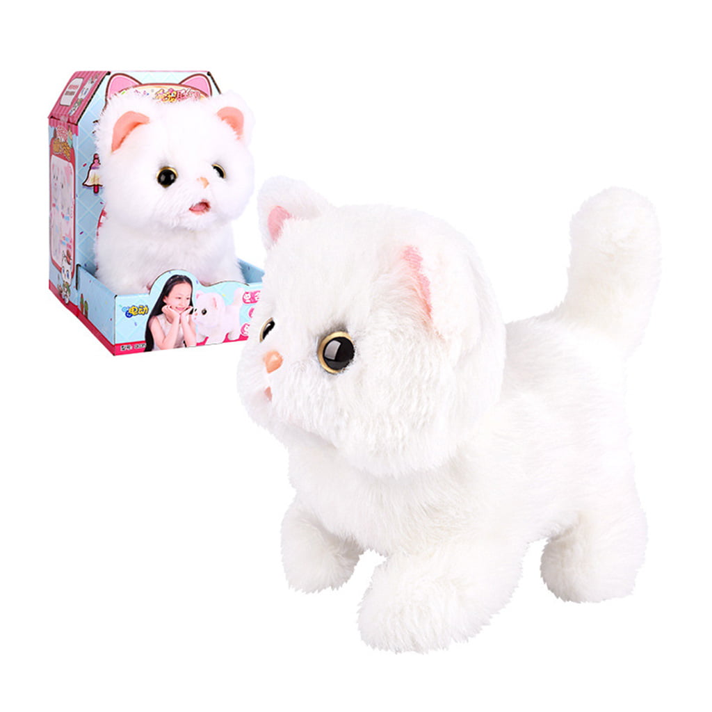 1 Pc Cute Cat Meow Wagging Electronic Animal Toys Plush Cat Toys Stuffed Toy 