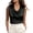 Black-#003, variant on Silk Satin Halter Tops for Women Cowl Neck Collared Business Cami Blouse Elegant Casual Sleeveless Work Shirt,Blue L