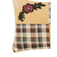 thumbnail image 2 of Rustic Damask Patch Pieced Accent Throw Pillow, 2 of 4