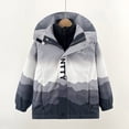 thumbnail image 2 of XASZHN Veste Utilitaire Vintage Décontractée pour Enfants Mode Hiver Tendance Col Gris 4-5 Ans, 2 of 5
