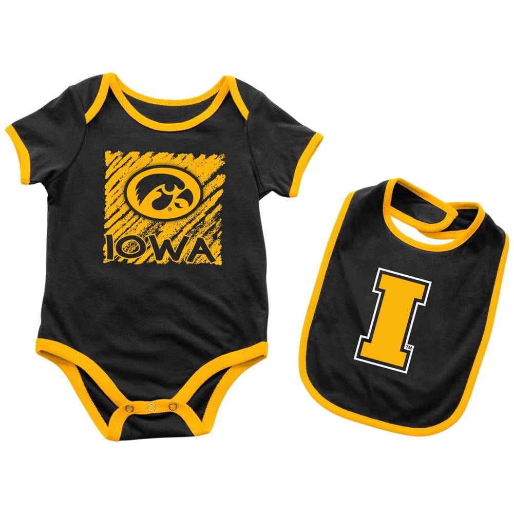 University of Iowa Hawkeyes Baby Bodysuit Look at the Baby Bib Set by Colosseum