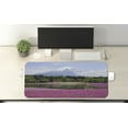 thumbnail image 2 of Mountain Computer Mouse Pad, Festival of Shibazakura Flower Field, Rectangle Non-Slip Rubber Mousepad X-Large, 35" x 15" Gaming Size, Ceil Blue Emerald, by Ambesonne, 2 of 2