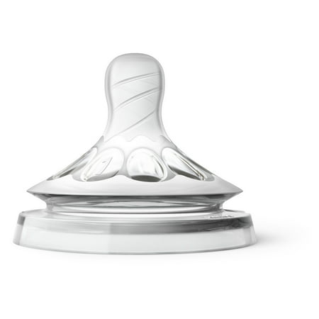 Philips Avent Natural Baby Bottle Nipple, Newborn 0M+, 2pk, SCF651/23