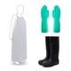 thumbnail image 1 of Kit Mandil de PVC Mexsafe Bota de Hule negra Guantes de nitrilo Solvex, 1 of 4