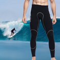 thumbnail image 4 of Pantalones de neopreno para hombre, mallas de neopreno de 2mm para hombre en agua fría, mallas de buceo, snorkel, surf, ejercicio libre, - Negro, S, 4 of 8