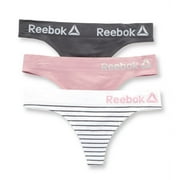 Reebok Women's Seamless Thong, 3 Pack