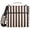 Dark Brown and White Striped, variant on 3 Ring Zipper Binder with Shoulder Strap Waterproof Trapper Keeper 2 Inch D-Ring 500 Sheets Capacity Stylish and Cool Skull