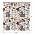 thumbnail image 5 of Halloween Decoration Pattern Shower Curtain 72"x72" ,Bathroom Decorative Shower Curtains Set with 12 Hooks,Modern Waterproof Washable Shower Curtain, 5 of 6