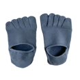 thumbnail image 2 of yuksok Five Finger Socks Anti Slip Cotton Ankle Toe Socks for Running Casual Sports Blue, 2 of 9