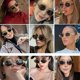 thumbnail image 3 of Gafas de sol ovaladas de moda para mujeres y hombres,Gafas de sol con marco de metal retro de los años 90 Y2K, 3 of 5