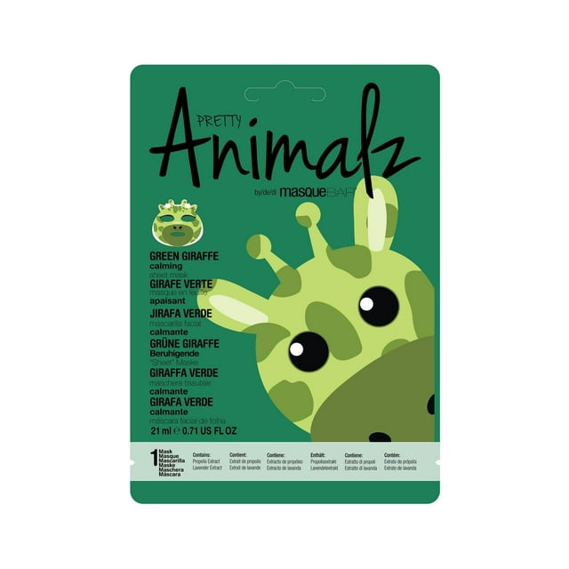 Pretty Animalz Green Giraffe Sheet Mask
