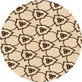 thumbnail image 1 of Ahgly Company Machine Washable Indoor Square Transitional Light Brown Area Rugs, 3' Square, 1 of 7