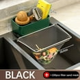 thumbnail image 1 of Colador desechable para fregadero de cocina con 100 filtros - Estante de malla de acero al carbono para residuos alimentarios y esponjas que drenan, 1 of 7