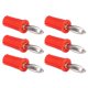 thumbnail image 5 of 100 piezas conector banana 4 mm ABS material de latón niquelado buen rendimiento conexiones eléctricas herramientas rojo VoborMX herramienta, 5 of 8