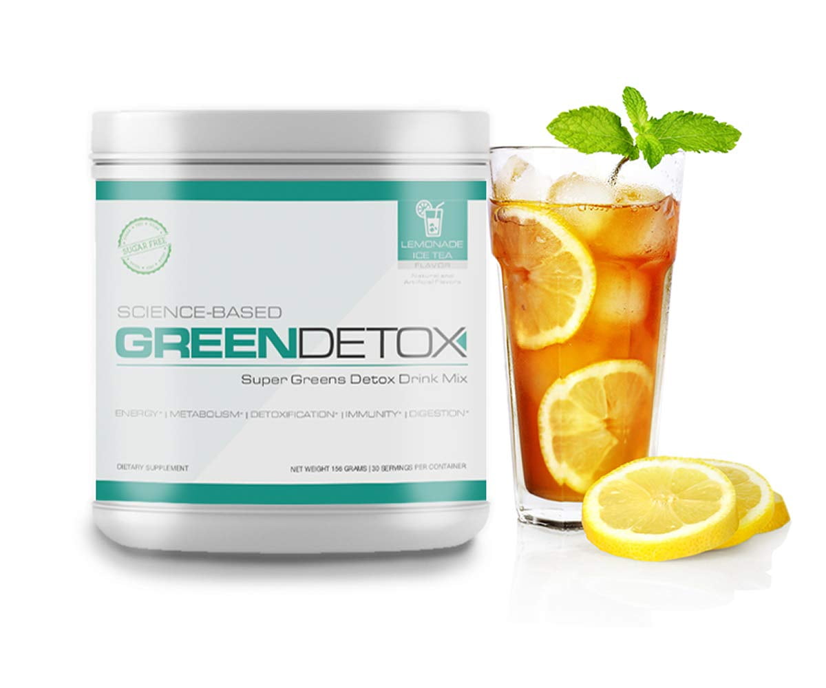 Six Pack Abs Green Detox Lemonade Ice Tea 30 Servings Walmart Com Walmart Com