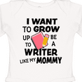 thumbnail image 4 of Inktastic I Want To Grow Up To Be A Writer Like My Mommy Boys or Girls Long Sleeve Baby Bodysuit, 4 of 5