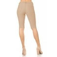 thumbnail image 4 of Women's Stay Comfortable and Stylish in Casual Solid Stretchy Bermuda City Shorts, 4 of 5