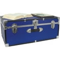 thumbnail image 3 of Seward Trunk College Dorm and Camp Storage Footlocker Trunk, Blue, 30-Inch (SWD5120-40), 3 of 6