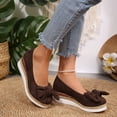 thumbnail image 2 of oqasdz Women's Casual Shoes Elegant Bow Design Solid Color Slip On Dressy Shoes Comfortable Breathable Work Business Wedding Shoes Outdoor Summer, 2 of 7