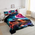 thumbnail image 3 of Castle Fairy Racing Car Twin Comforter Sets for Female Men,Speed Race Car Bedding Set, 3 of 8