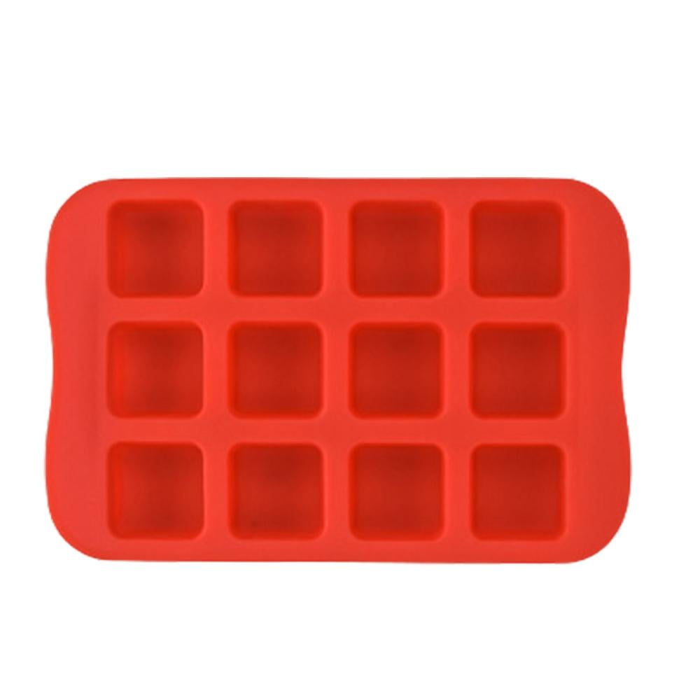 2 Pcs Silicone Ice Cube Trays for Freezer Easy Release Bourbon Large Square Ice Cube Maker for Whiskey Cocktails -BPA Free Ice Cube Tray with Lid 