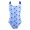 Blue Fish Scales, variant on DPOIS Kids Girls One-Piece Sleeveless Criss Cross Swimsuit Sport Athletic Bathing Suit Rainbow Scales 12