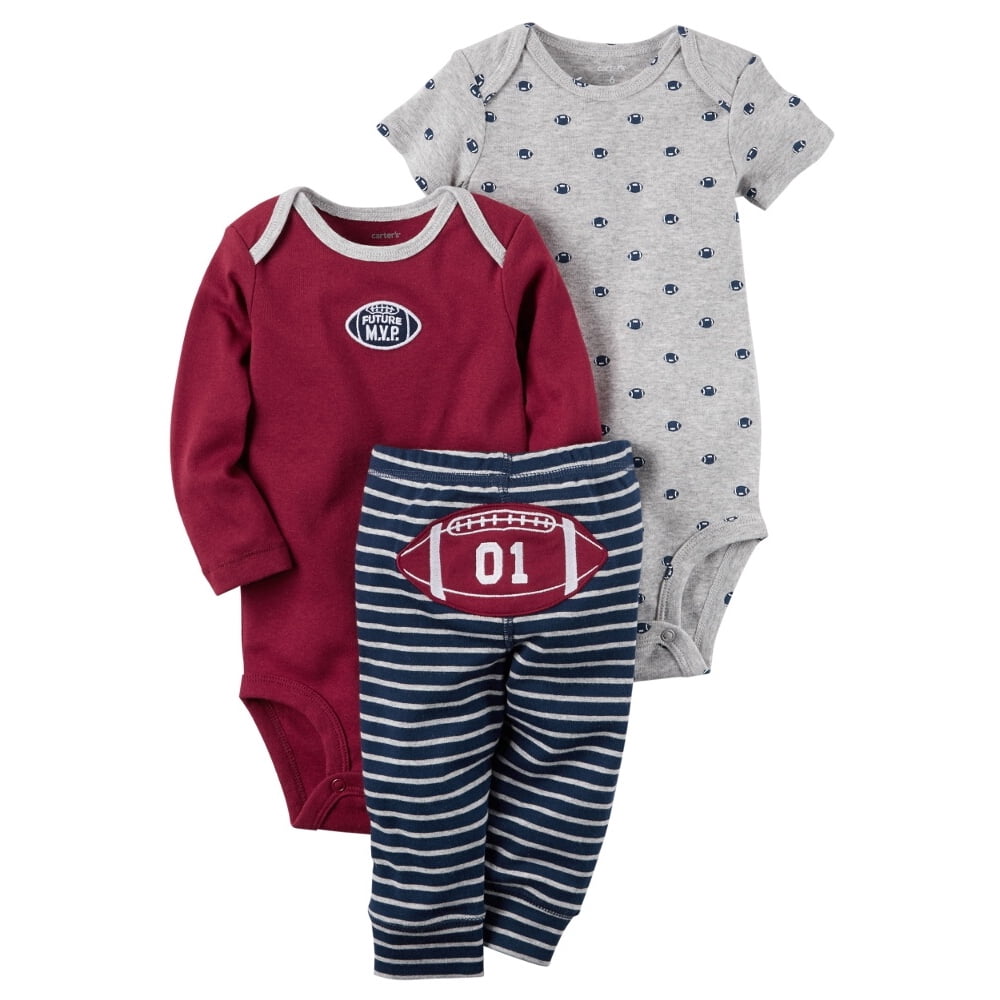 Carter's Carters Baby Boys 3Piece Little Character Set Football M.V