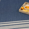 thumbnail image 4 of Nourison Horizon Indoor/Outdoor 10' x 14' Navy Modern Rug, 4 of 10
