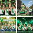 thumbnail image 5 of PMU 4 Pcs St. Patrick’s Day Party Costume Accessory Bundle, Green Plastic Top Hat, Glitter Shamrock Sunglasses, Shamrock Lei and Green Satin Sash, 5 of 8