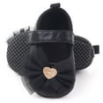 thumbnail image 4 of FAOWME Baby Girl Shoes Comfortable Butterfly-knot Fashion First Walkers Kids Shoes Black 12~18 Months, 4 of 4