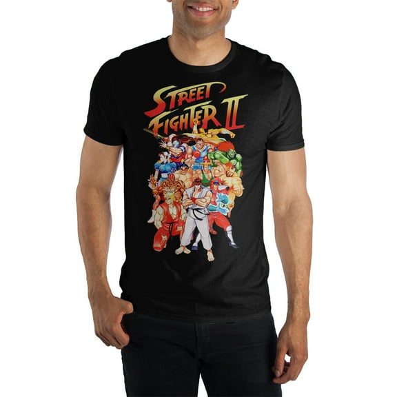 Street Fighter Character Group T-Shirt Medium