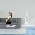 thumbnail image 2 of Figura de nota musical, escultura abstracta de resina, adorno de escritorio, arte minimalista, ideal para el hogar, la oficina, estantes y decoración, 2 of 8