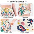 thumbnail image 6 of FORMRS Womens Swim Shorts Mesh Liner Quick Dry Casual Beach Board Bottom with Pockets, Sizes S-2XL, Abstract Floral, 6 of 9
