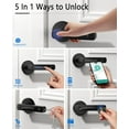 thumbnail image 3 of Asidrama Smart Fingerprint Door Lock with Keypad Handle - Keyless Entry via Biometric, APP, Code, Keys & Card for Bedroom, Office, Hotel, Apartment - Black, 3 of 7