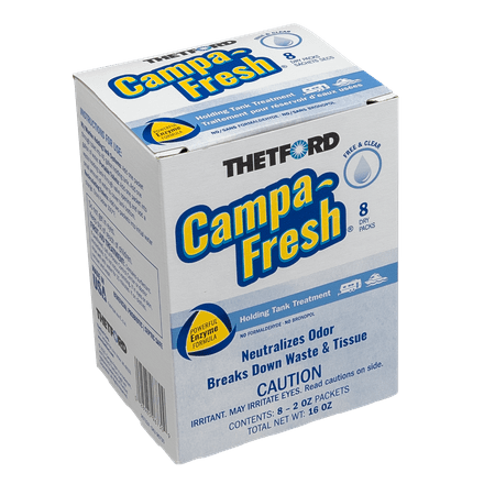 Thetford Campa-Fresh Free and Clear 8-pack Dry Holding Tank Treatment