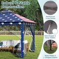 thumbnail image 6 of Costway 11 ft × 11 ft Pop up Gazebo with Mesh Netting Sidewalls, Vented Top, Drainage Holes American Flag, 6 of 11