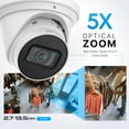 thumbnail image 5 of Amcrest 5MP Optical Zoom AI IP PoE Camera, Varifocal Outdoor IP POE Camera Turret, Human & Vehicle Detection, 2.7mm~13.5mm Lens, IP67, 5X Optical Zoom, (IP5M-VT1289EW-AI), 5 of 9