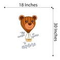 thumbnail image 4 of Home Wall Decal - The World is Yours to Explore - Cute Hot Air Balloon Design Inspirational Quote with Cute Teddy Air Balloon - Proudly Hand Made Decal - Size: 18 In(W) x 30 In(H), 4 of 5