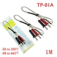 thumbnail image 2 of Sonda De Alambre Sonda de sensor de termopar de prueba de temperatura de cable de 100 cm de longitud tipo K TP-01A, 2 of 8