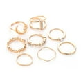 thumbnail image 3 of vonky Bohemian Retro Moon Joint Knuckle Ring Sets Women Girls Knuckle ring Rhinestones Heart Shape Rings Hand Jewelry Set, 3 of 9
