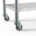 thumbnail image 5 of KoolMore 24" x 48" 18-Gauge 304 Stainless Steel Commercial Work Table with Casters, 5 of 7