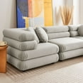thumbnail image 5 of Modway Jubilee 5-Piece Modular Performance Velvet Sectional Sofa in Almond, 5 of 10