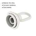 thumbnail image 4 of Unique Bargains 25kg Max Load 30x44mm M10 Thread Ring Shape Female Loop Eye Nut White 2 Pack, 4 of 5